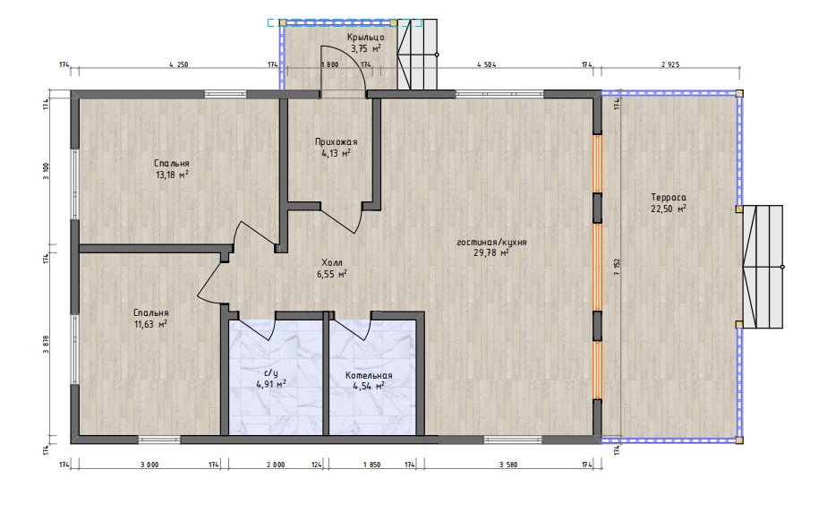 Планировка проекта ДФ 80