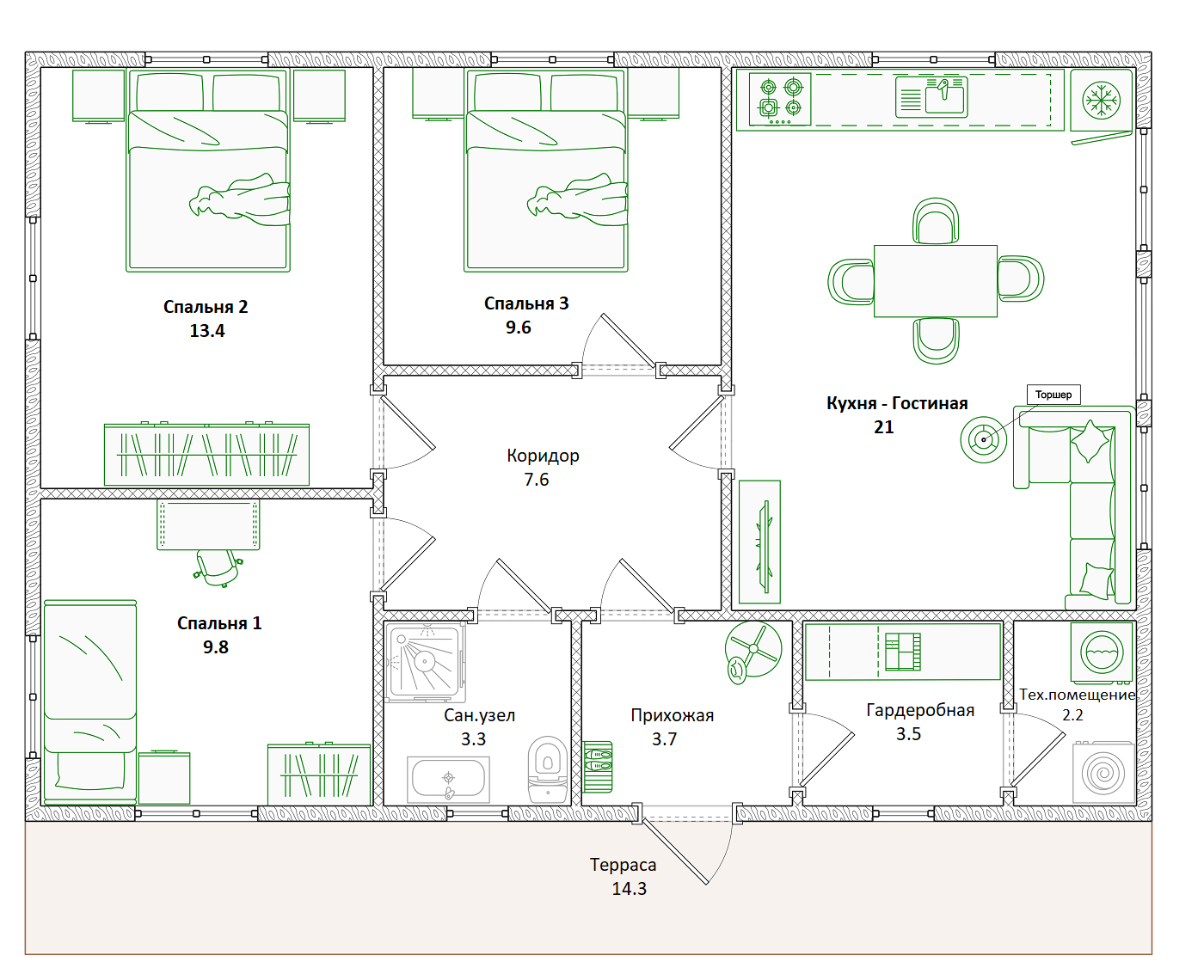 Планировка проекта Эхинацея