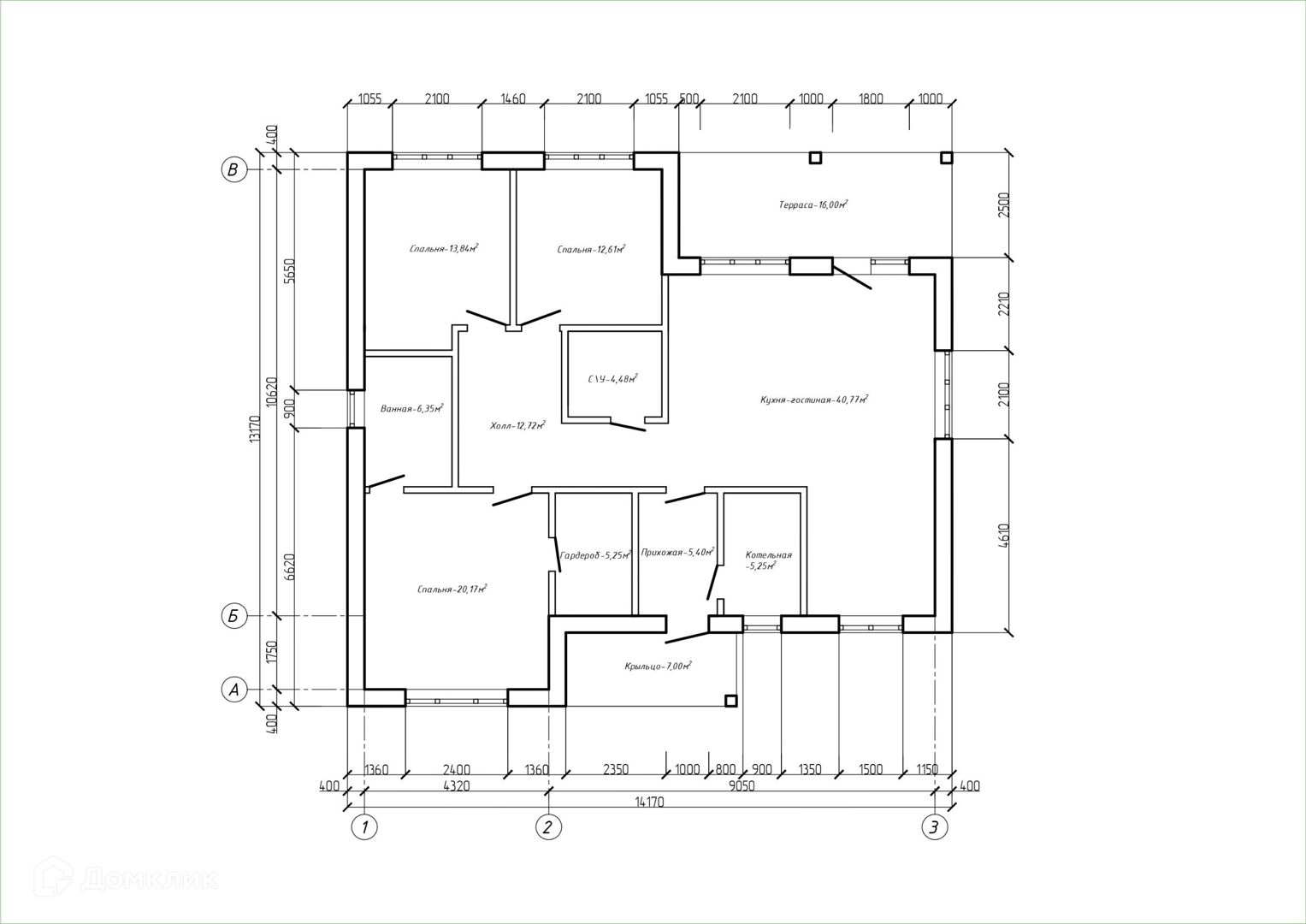 Планировка проекта Загородный 1, 148.8 (126.8) Планировка проекта Загородный 1, 148.8 (126.8)