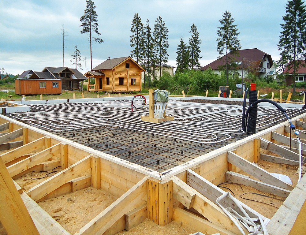 Строительство фундамента 