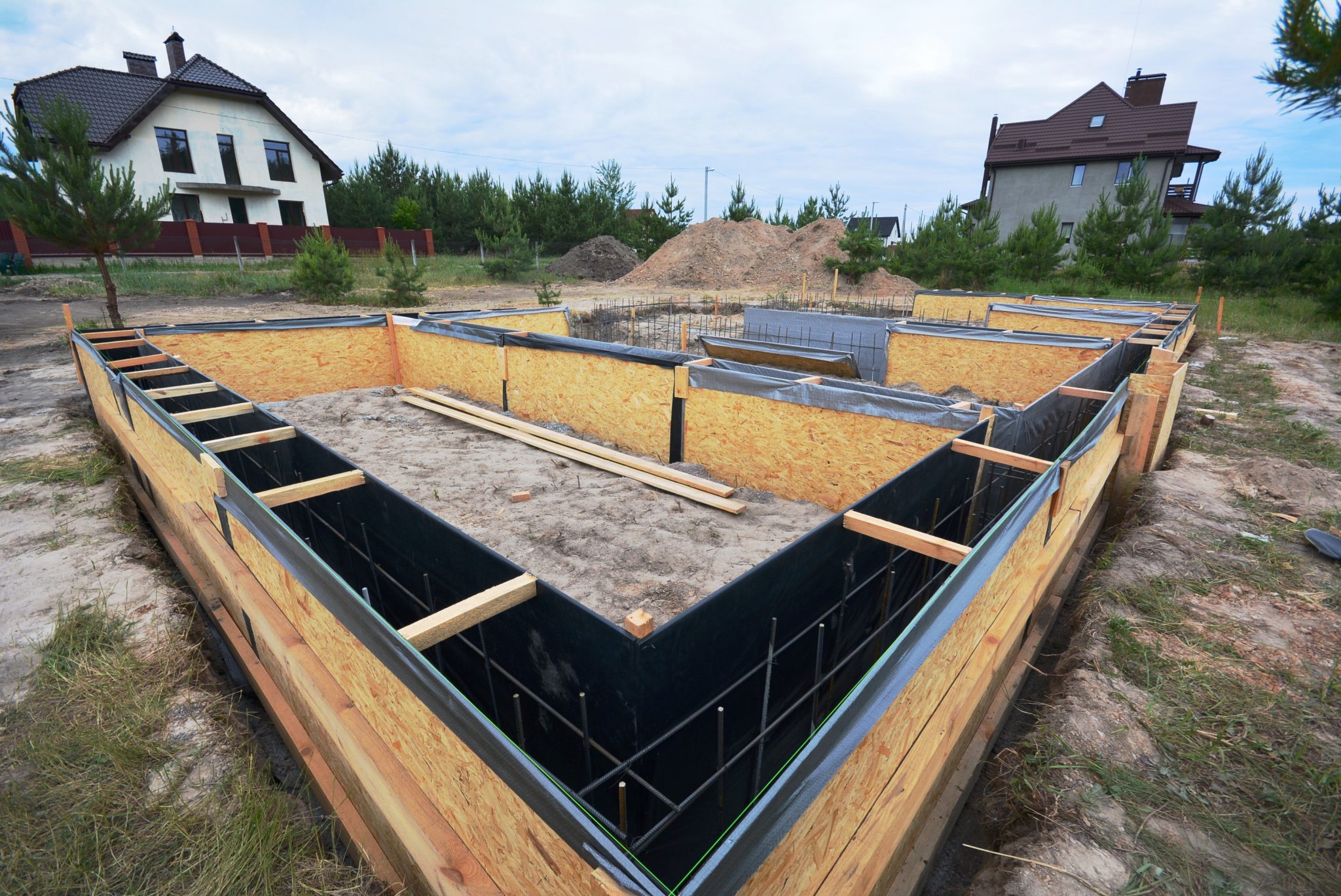 Строительство фундамента 