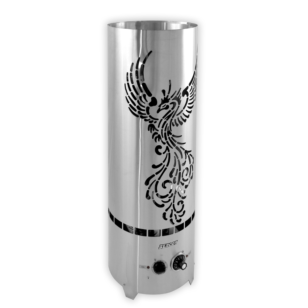 Электрокаменка ЭКМ1-6 "Жар-Птица" LUX Плюс (6 кВт/380В; 7,2 - 10 м.куб., встр. т/регулятор)