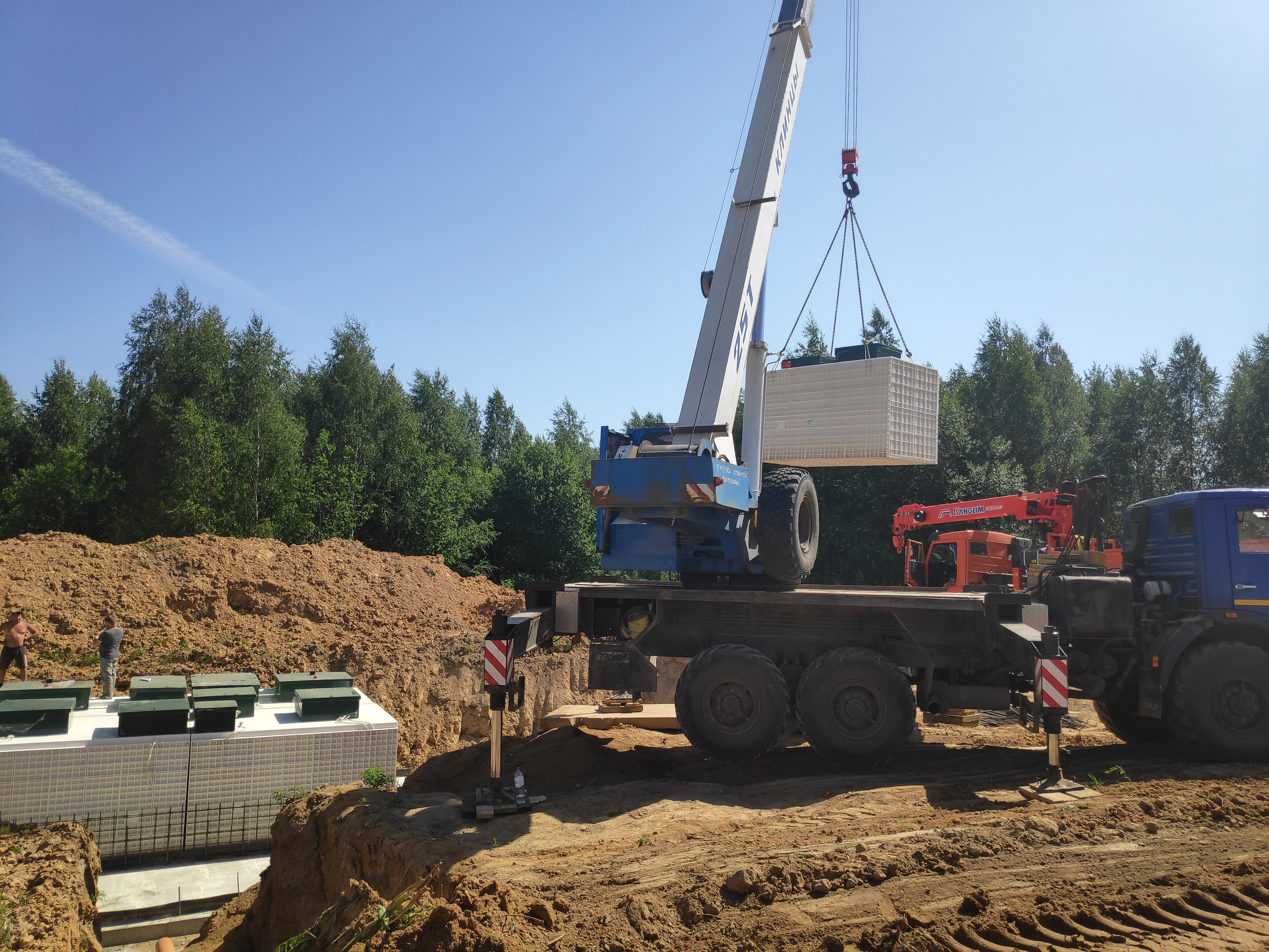 Осуществляем установку и пуск очистных сооружений