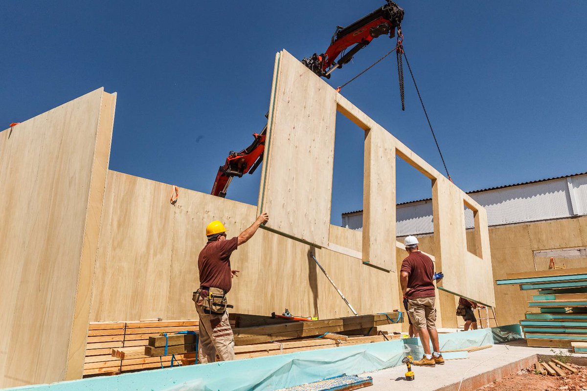 Возведение стен в доме