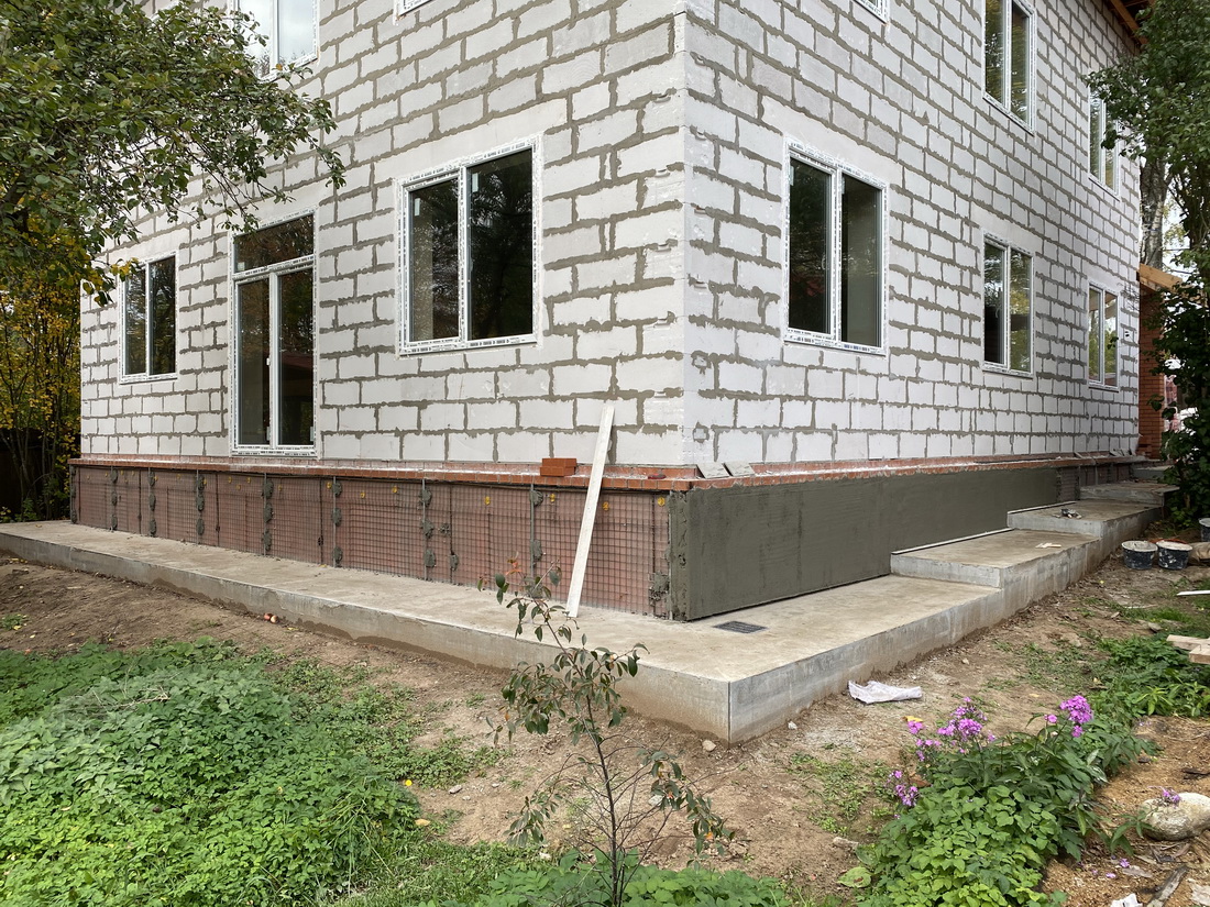 Строительство стен дома 