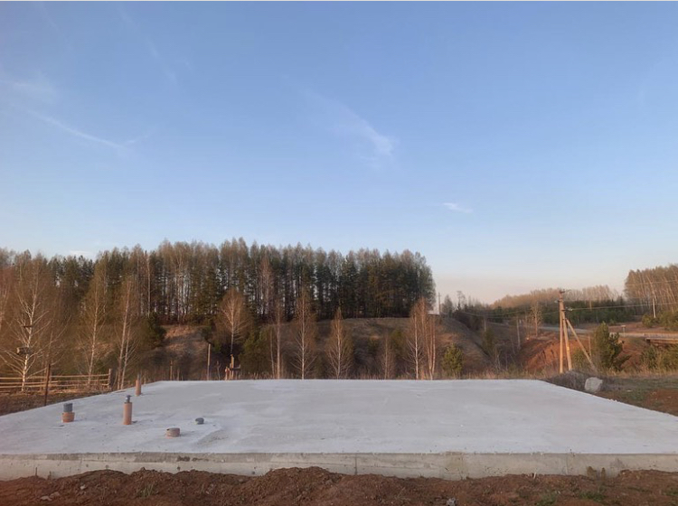 Возведение фундамента