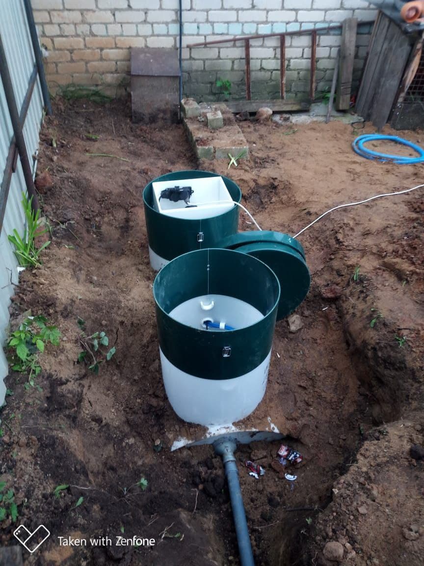 Установка септика.Автономная канализация