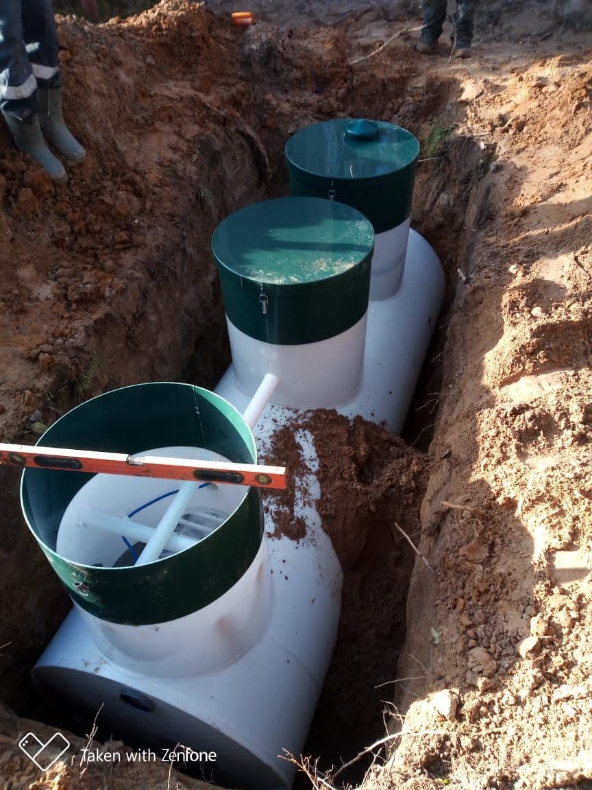 Установка септика.Автономная канализация