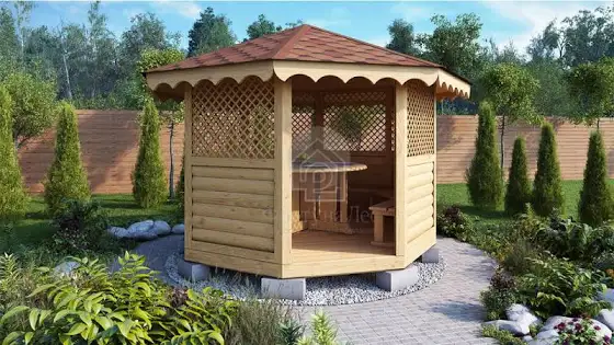 Изготовление садовых беседок