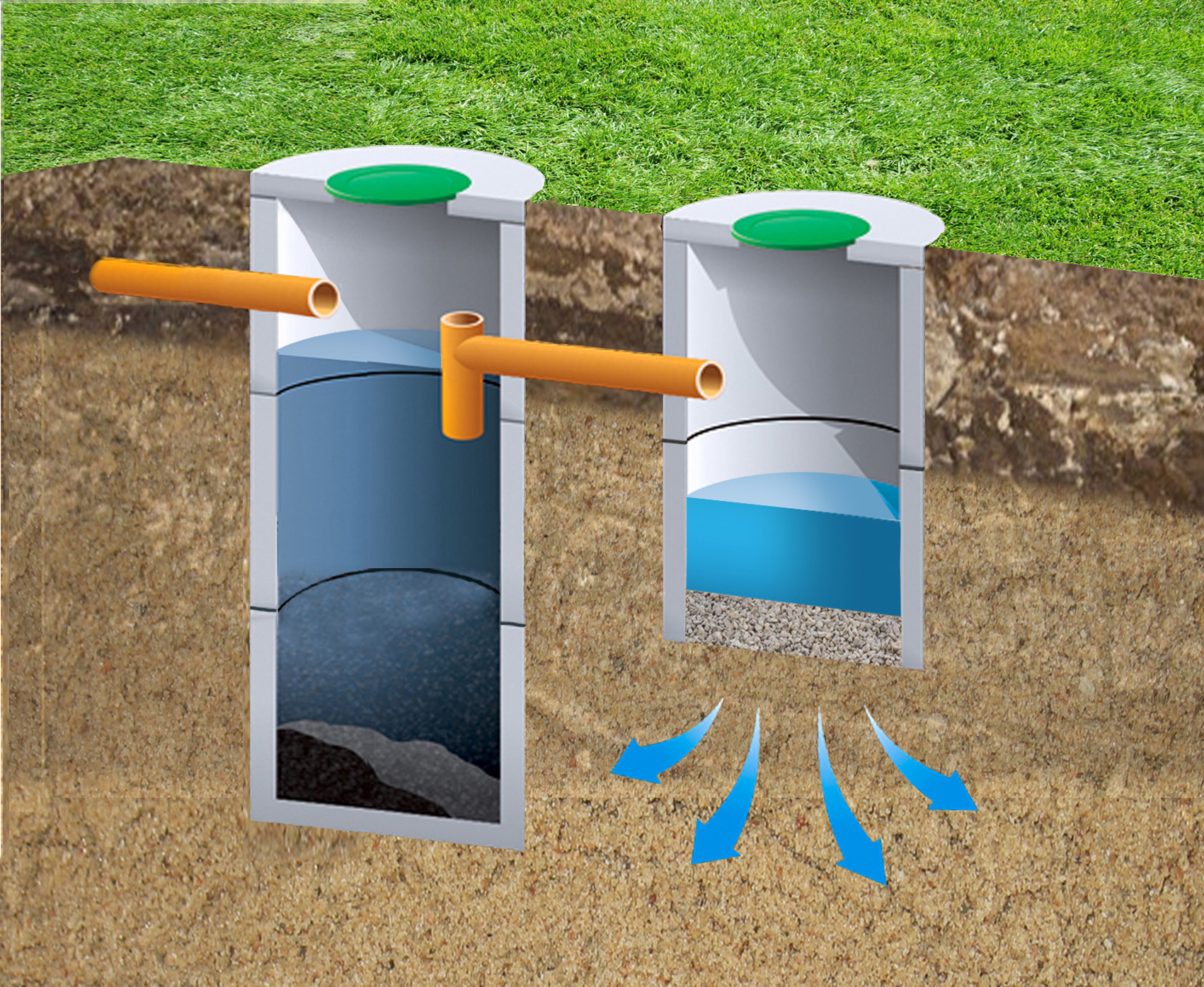 Монтаж систем канализации и септиков