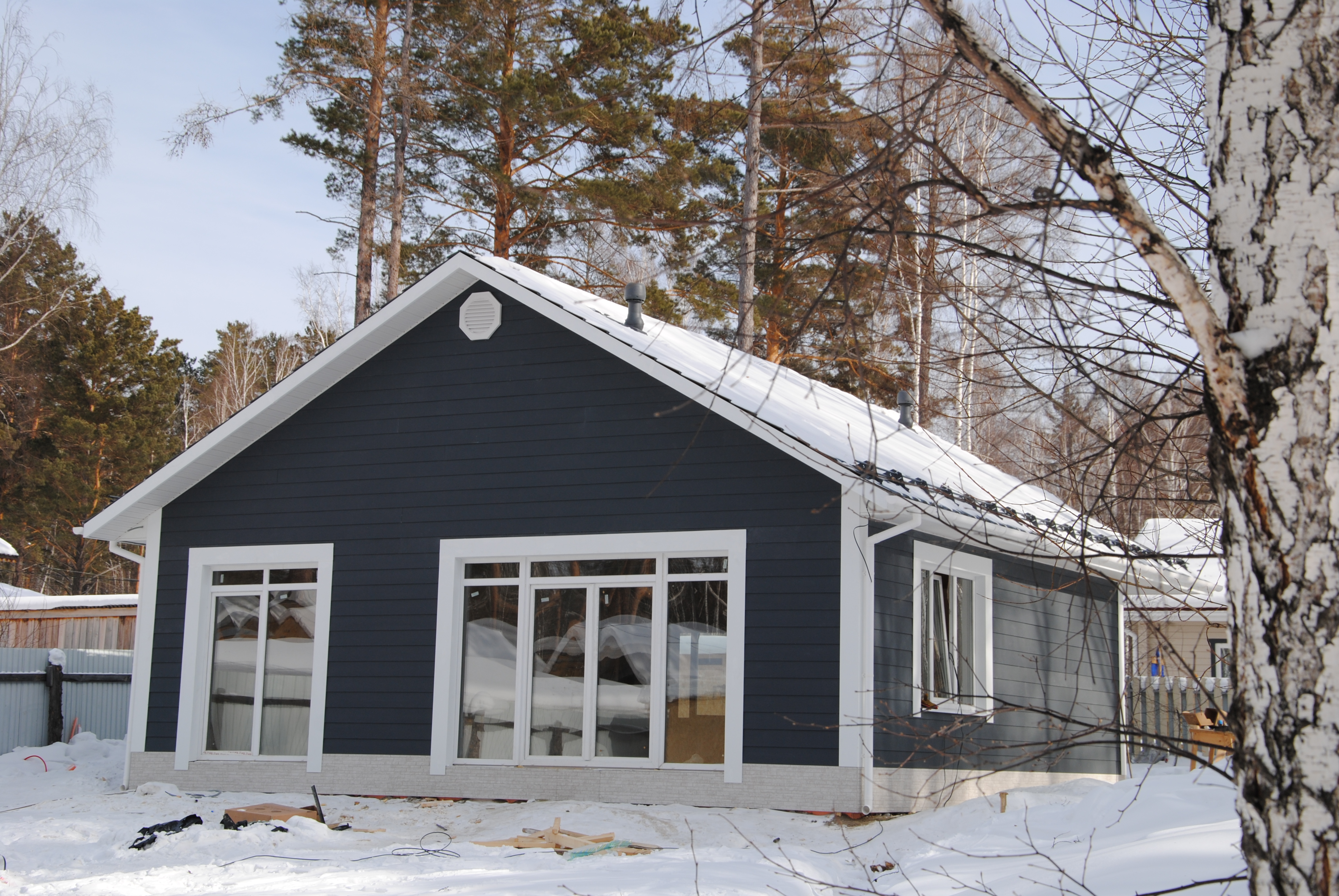 Фасад из фиброцемента