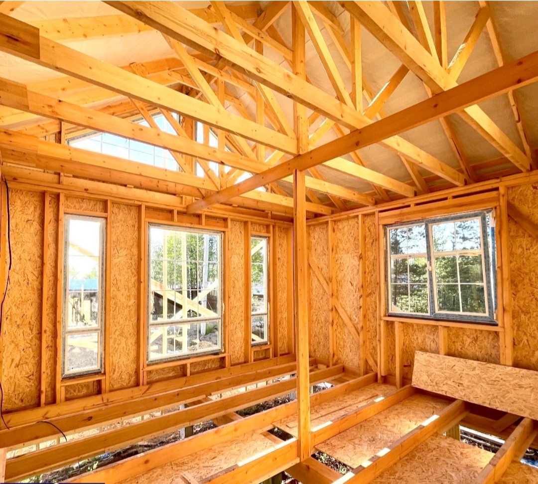 Возведение стен из каркаса