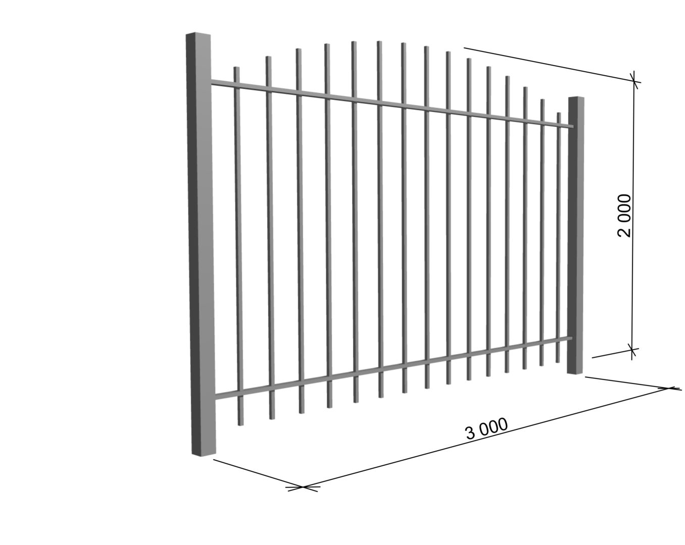 Забор "Функция-1"