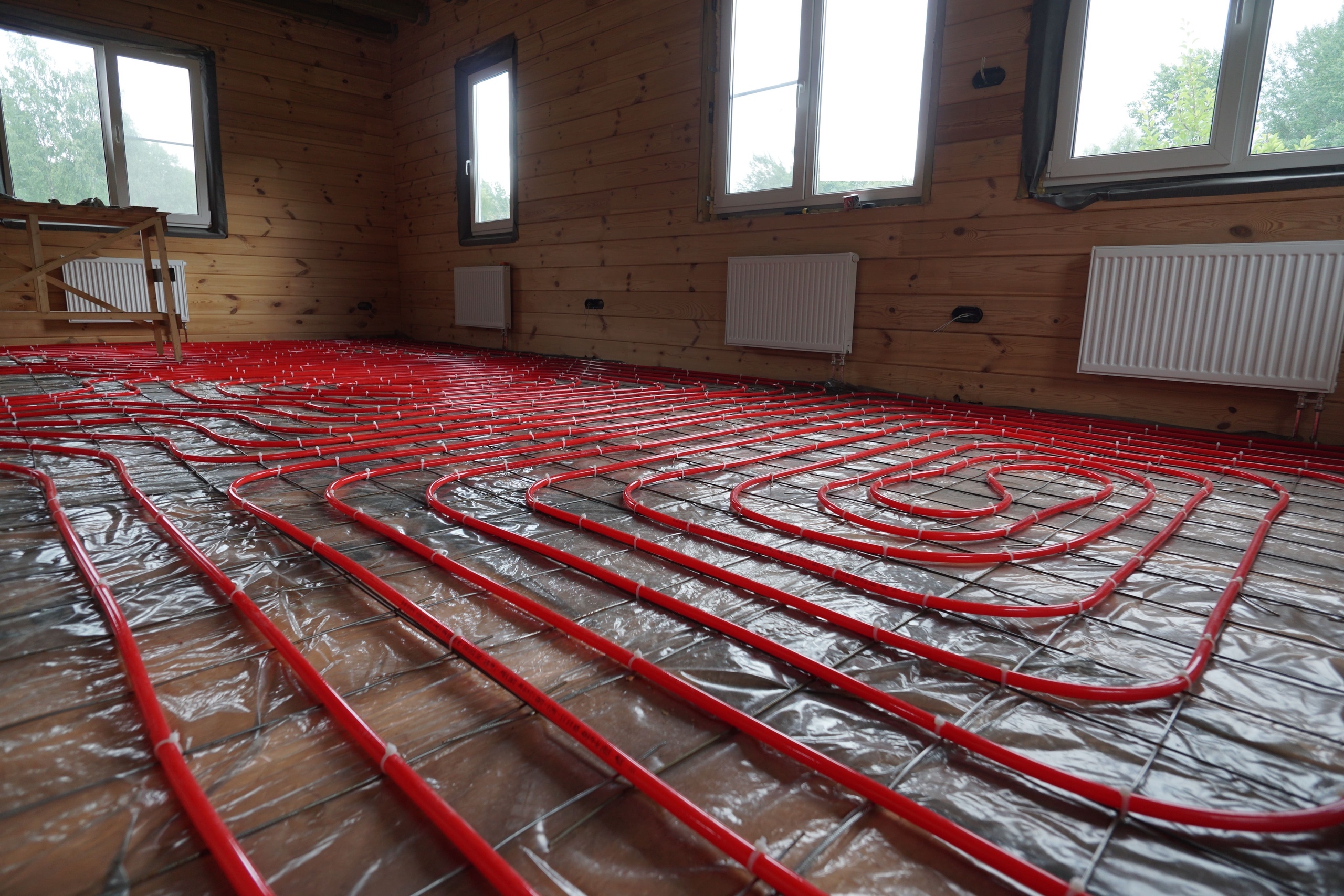 Монтаж системы теплого пола