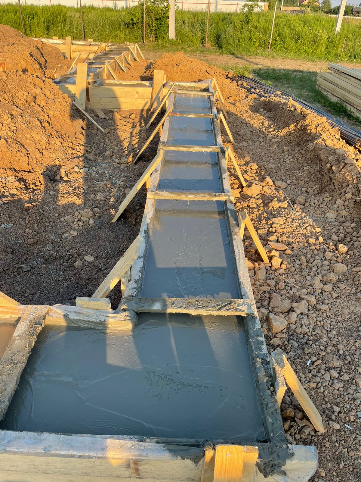 Строительство фундамента