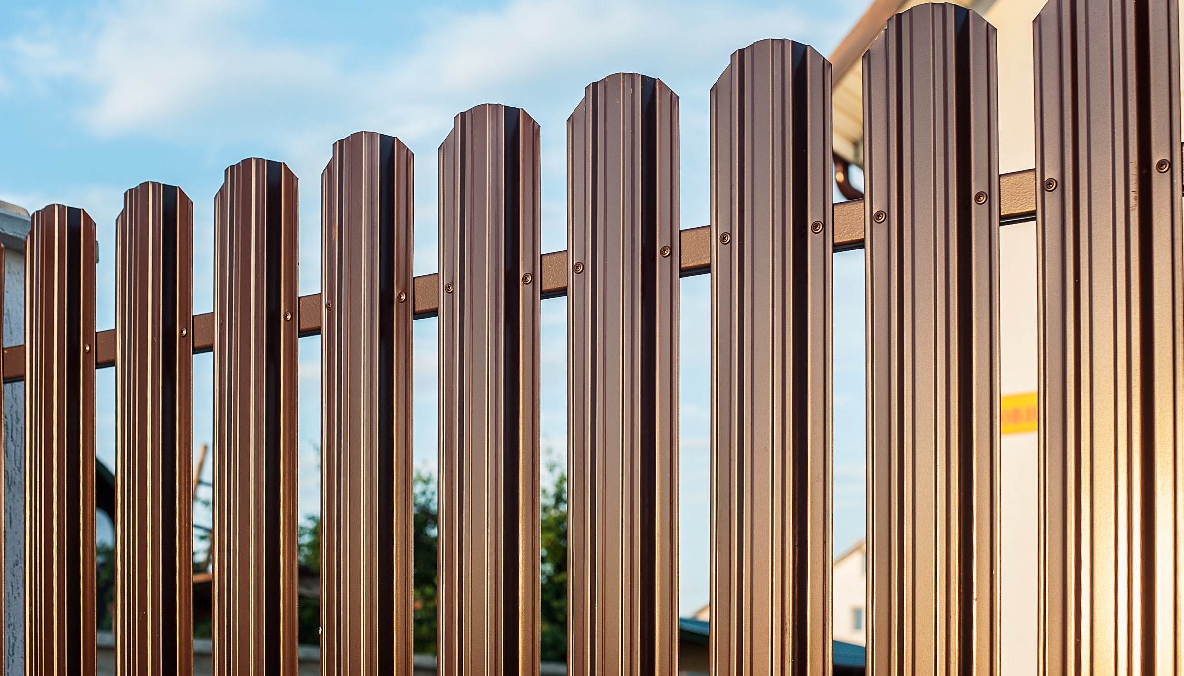 Заборы из евроштакетника