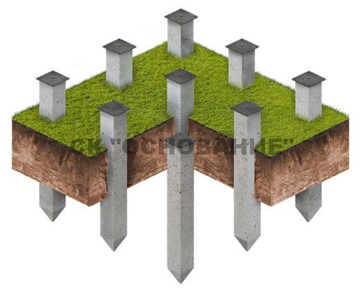 Монтаж фундамента