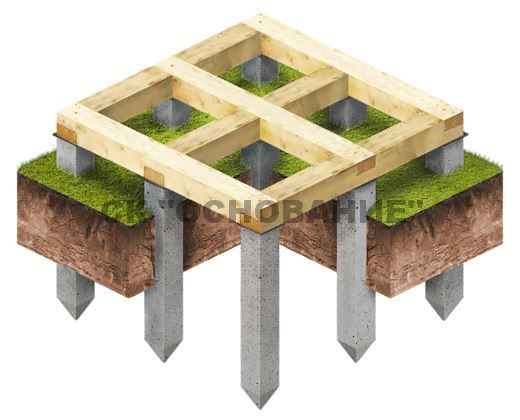 Монтаж фундамента