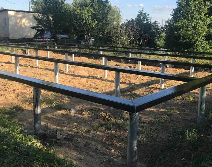 Фундамент на винтовых сваях