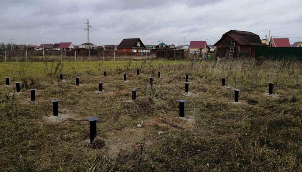 Фундамент на винтовых сваях