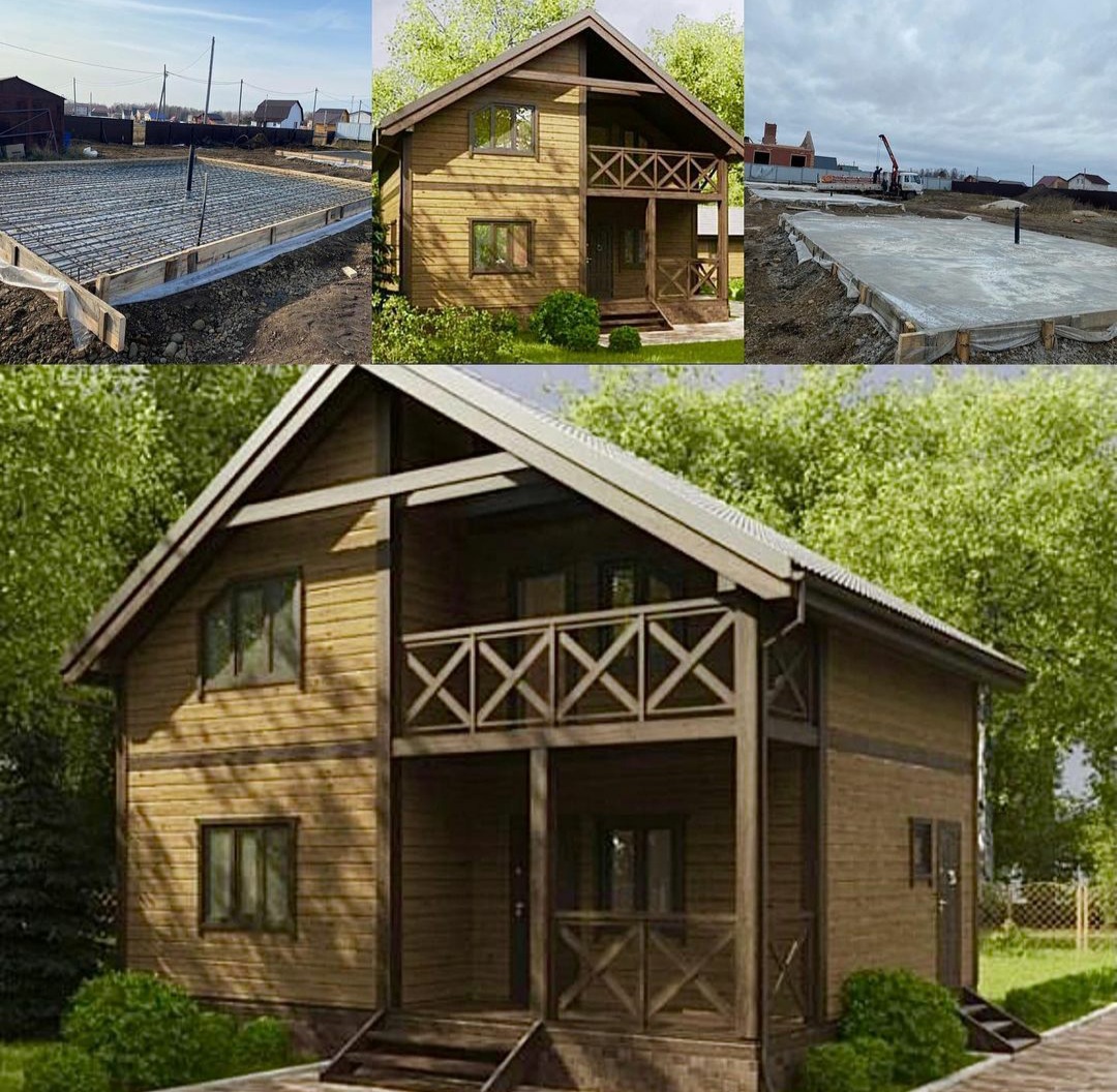 Возведение стен жилых домов