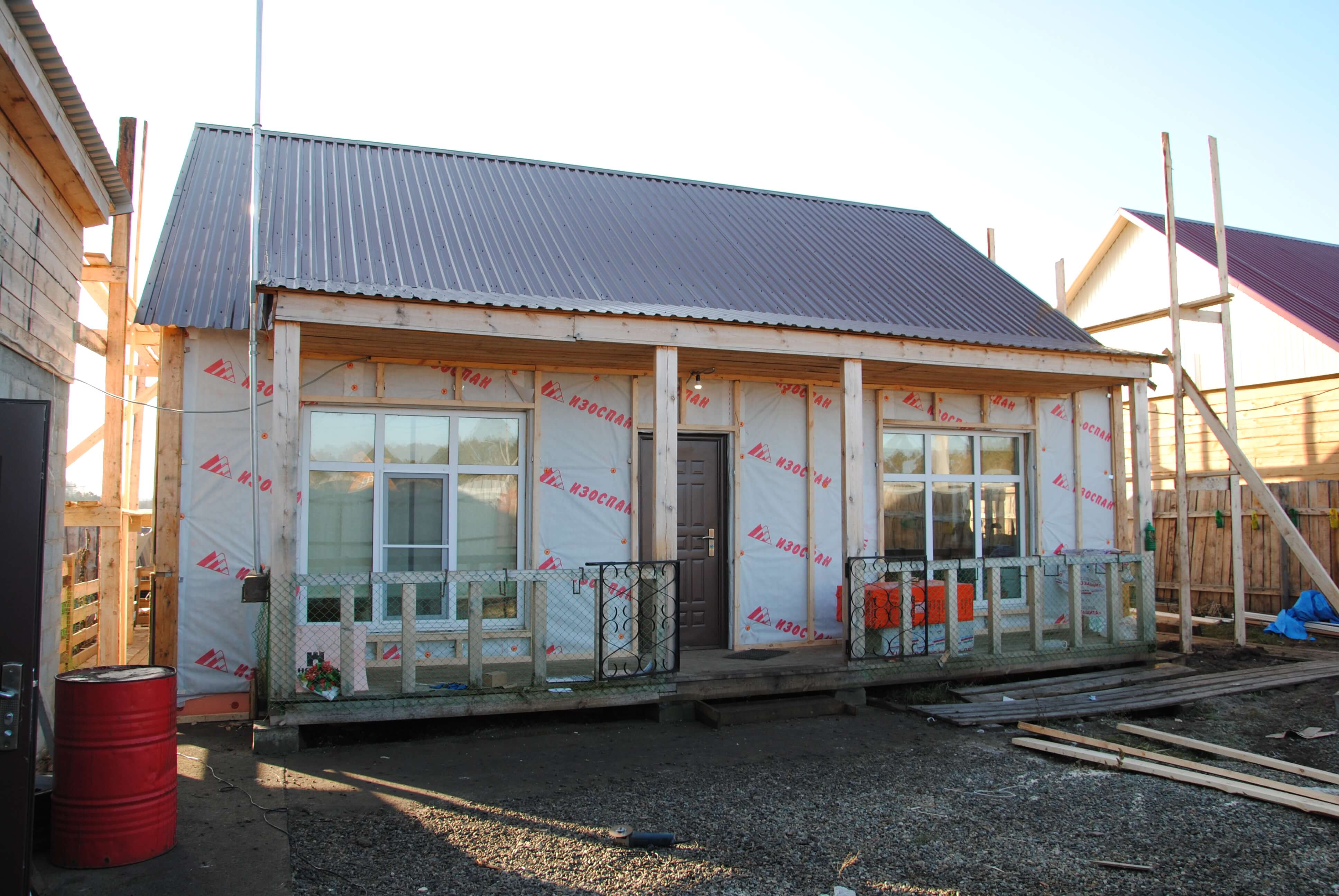 Утепление брусовых домов