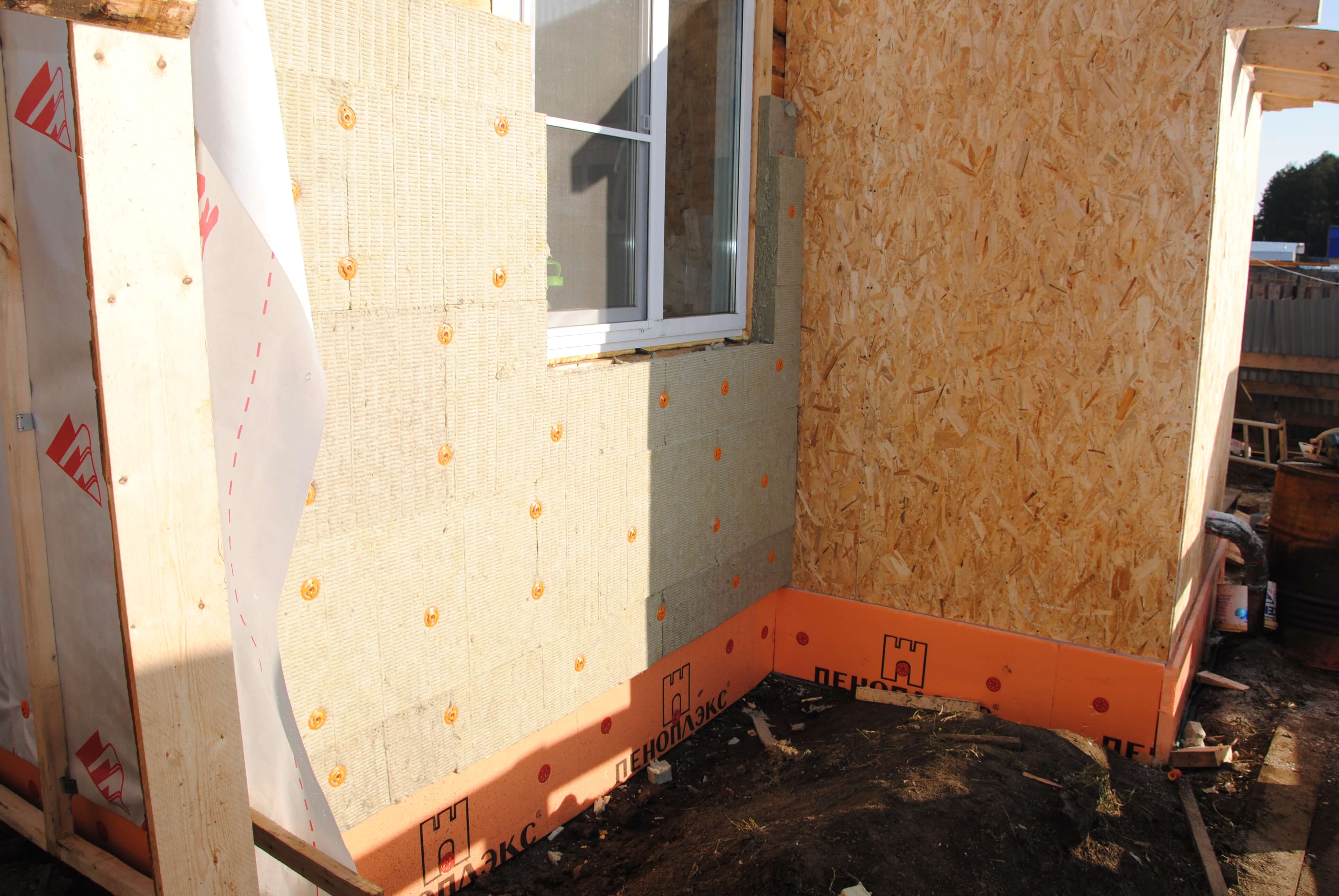 Утепление брусовых домов